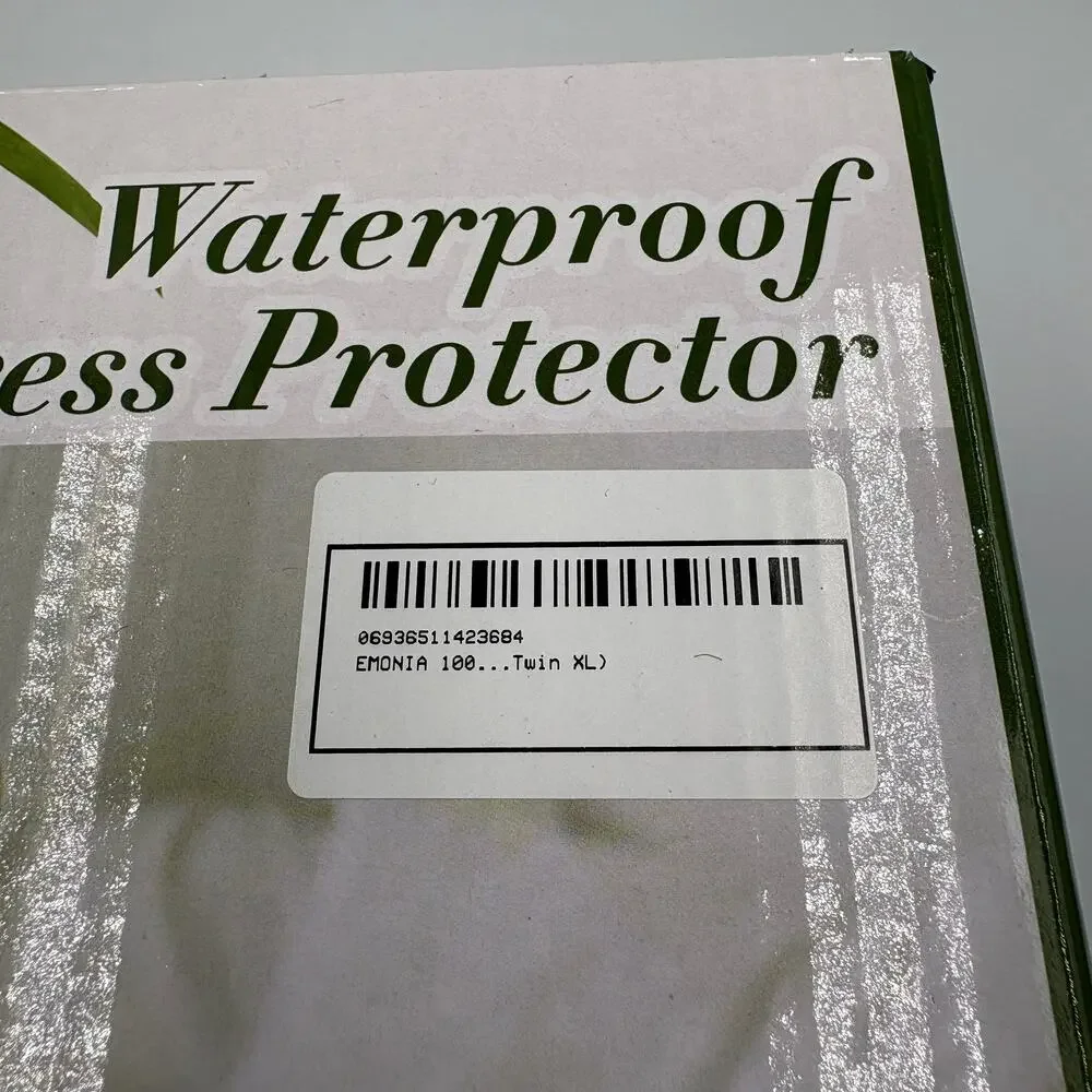 Twin XL Waterproof Mattress Protector Breathable Noiseless Cotton Blend NEW